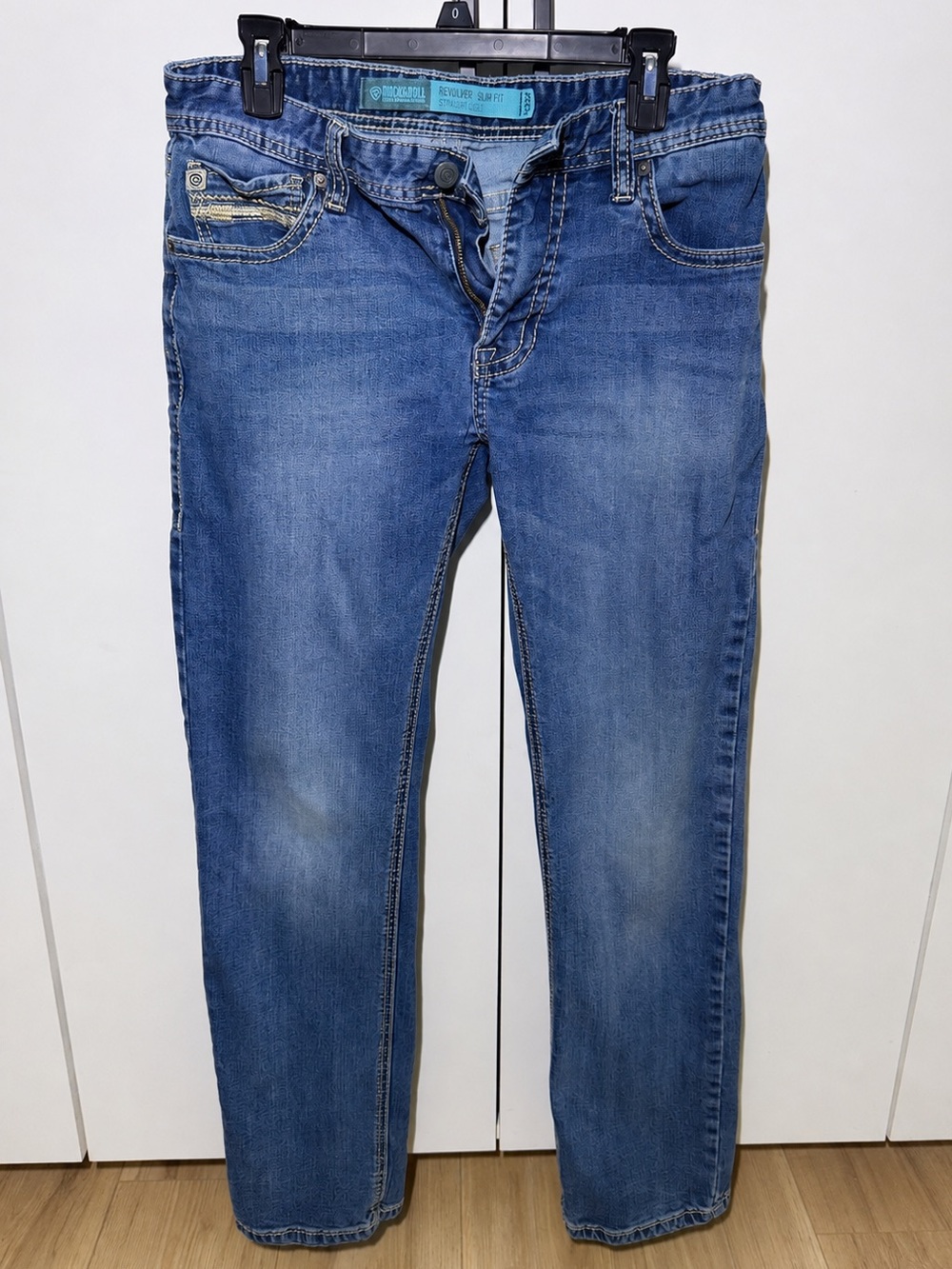Rock & Republic Revolver Slim Straight Leg Jeans Men’s 32X34 Medium Wash Denim